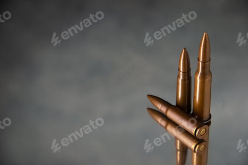 Preview: brown bullets on dark background gun tank death war