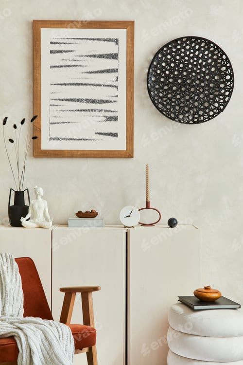 Preview: Stylish composition of modern living room interior