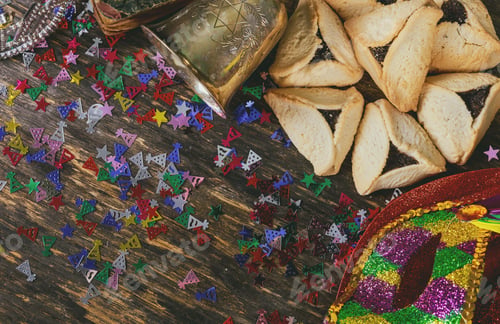 Preview: Hamantaschen kosher cookies for Jewish holiday Purim