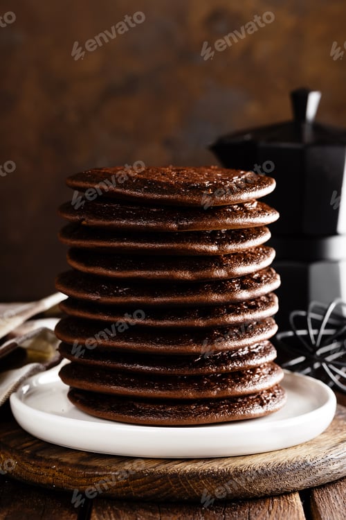 Preview: Stack of chocolate pancakes