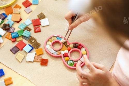 Preview: mosaic puzzle art for kids, children's creative game