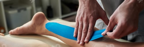 Preview: Applying Therapeutic Kinesiology Tape on Leg