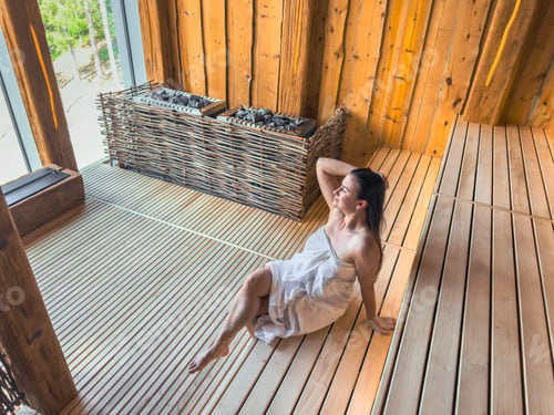 Preview: Relax in panoramic sauna. Calm and rejuvenation.