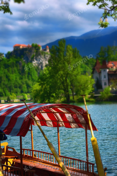 Preview: Traditional wooden boats, Bled Lake, Slovenia