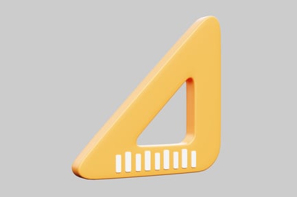 Preview: Triangle ruler with bars