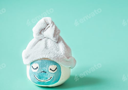 Preview: Concept of Spa procedures. Face mask at home .