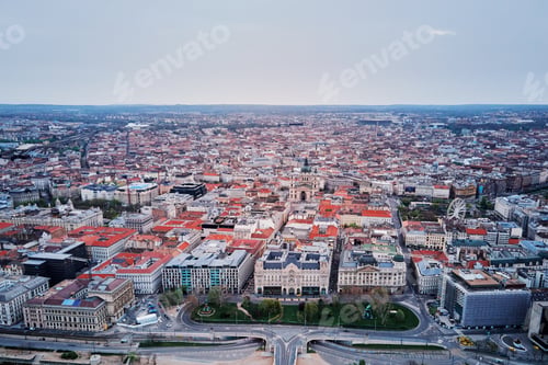 Preview: Aerial View of Budapest Cityscape with Historical Architecture