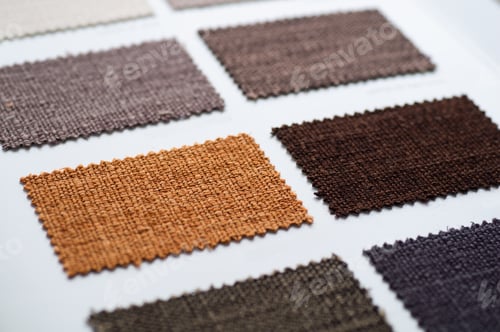 Preview: Catalog of multicolored cloth from matting fabric texture background
