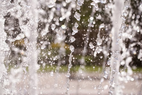 Preview: Fountain And Spray In The Park On A Sunny Day