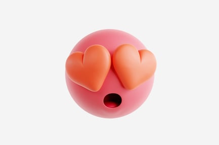 Preview: 3D Heart Eyes Emoji