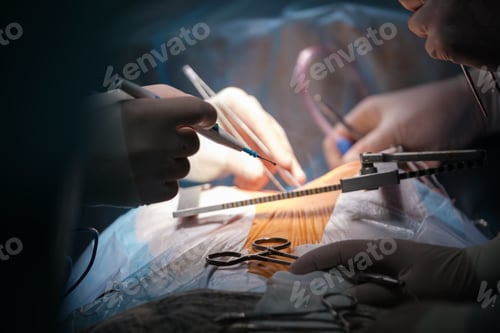 Preview: Medical Surgery Close Up in Hospital Operating Room