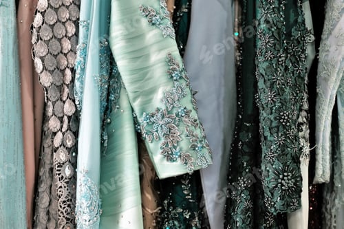 Preview: Elegant Dresses with Intricate Embroidery and Lace