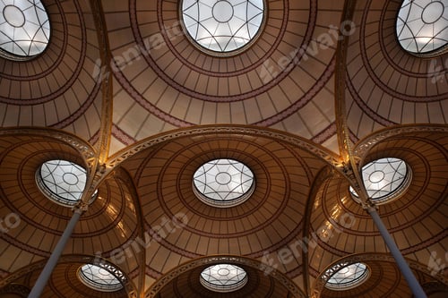 Preview: Ceiling and glass roofs of the Richelieu Library in Paris