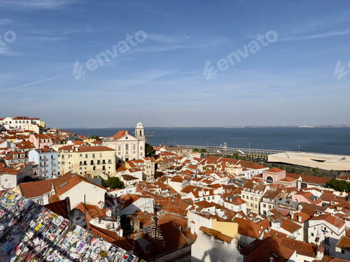 Preview: Houses and buildings of Alfama District, Lisbon, Portugal