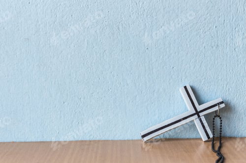 Preview: Cross placed at the wall