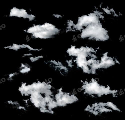 Preview: Black isolated clouds