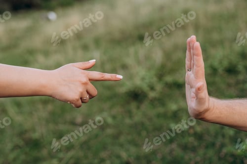 Preview: scheme of handshaking and distancing in psychology and the science of body