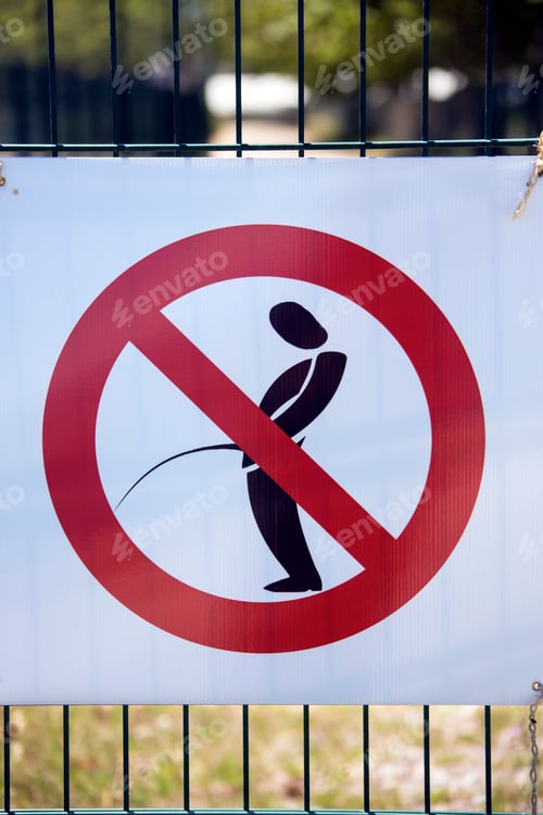 Preview: No peeing sign
