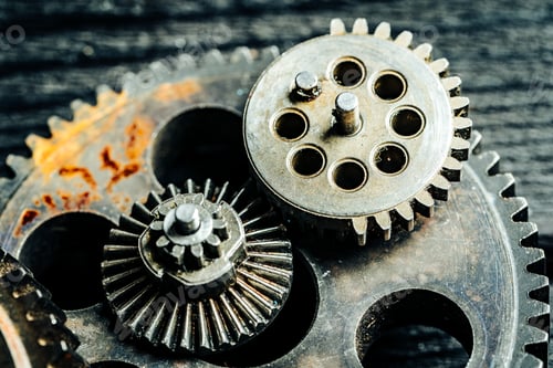 Preview: Gears from an old industrial machine