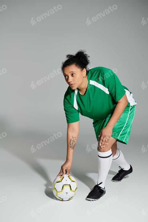 Preview: Focused Athlete Ready to Play Football