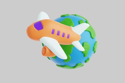 Preview: Airplane and Globe