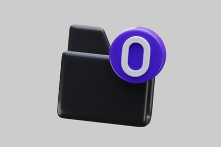 Preview: Folder with purple circle and number 0