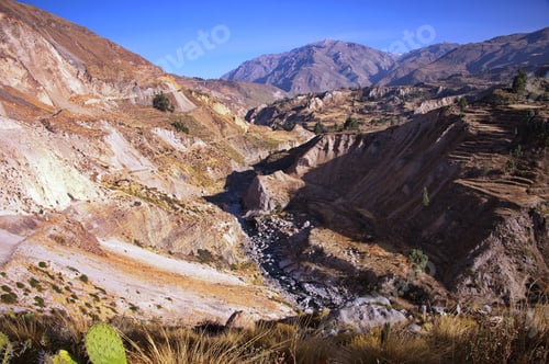 Preview: Beautiful landscape of Colca canyon in Peru
