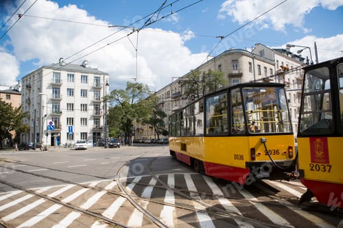 Preview: Tram, Praga district, Warsaw, Poland