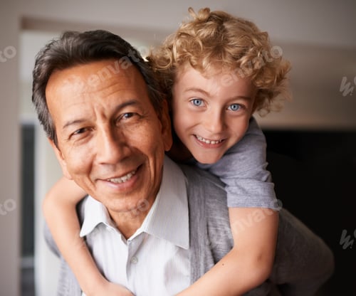Preview: Grandpas are the best. Portrait of a grandfather and his grandson.