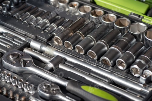 Preview: Set of tools for car repair in box