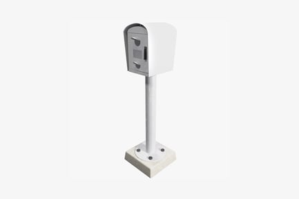 Preview: Wall-mounted mailbox with information screen