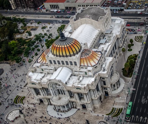 Preview: View from above of Palacio de Bellas Artes (Fine Arts Palace) - Mexico City, Mexico