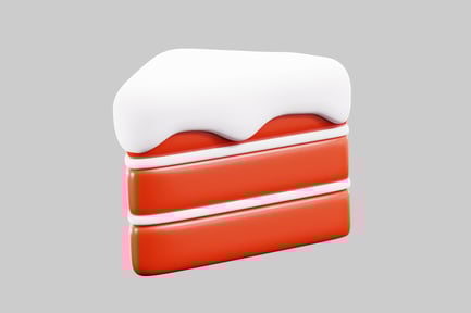 Preview: Red velvet cake slice