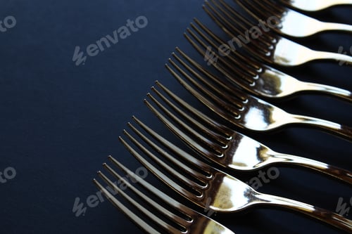 Preview: Gold forks black copy