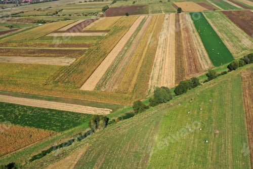 Preview: Flying above textured, plowed agriculture fields by drone