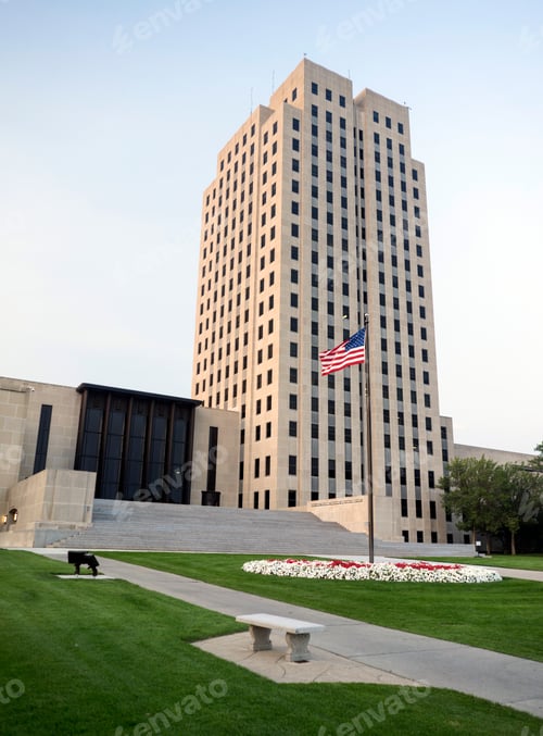 Preview: North Dakota State Capital Building Bismarck ND USA