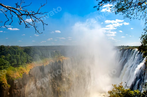 Preview: Victoria Falls on the Zambezi River – Natural Wonder Forming the Border Between Zambia and Zimbabwe