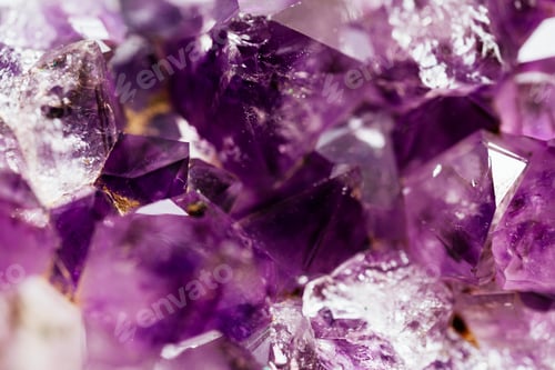 Preview: Amethyst crystal macro photography
