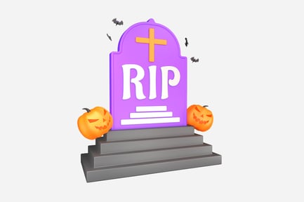 Preview: Tombstone 3D Illustration