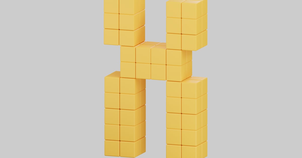 Interlocking building block educational set 3D, Incl. blocks ...