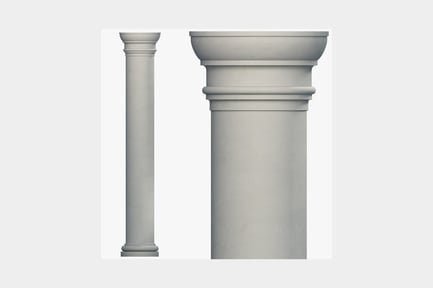 Preview: Tall, slender columns with pointed tops