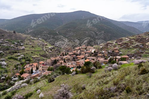 Preview: Panoramic view of the old and touristic village of Patones