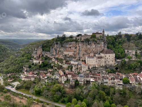 Preview: Beautiful village of Rocamadour in Lot department, southwest France