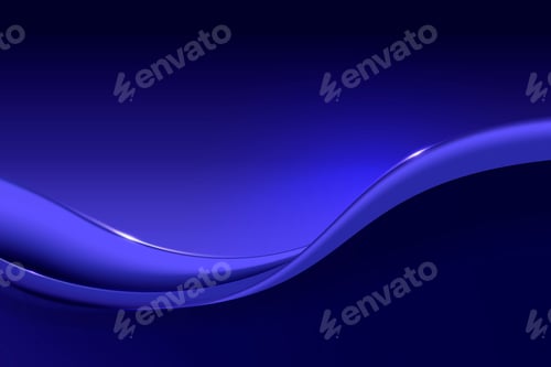 Preview: Blue desktop background, abstract wave design