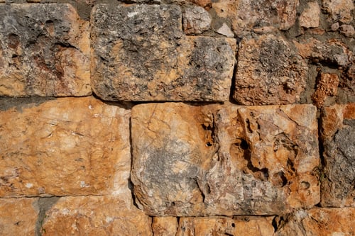 Preview: Texture of a stone wall. Old castle stone wall texture background.