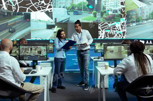 Preview: Indian team of operators instructing their colleagues to use CCTV surveillance