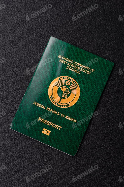Preview: International passport of a citizen Nigeria