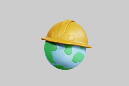 Preview: Hard hat with globe