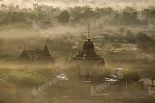 Preview: Temples in Bagan at sunrise, Myanmar