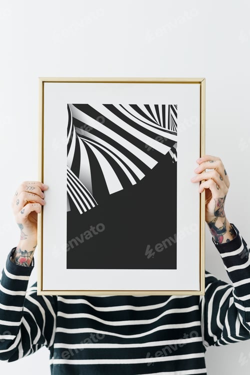 Preview: Minimal gold frame